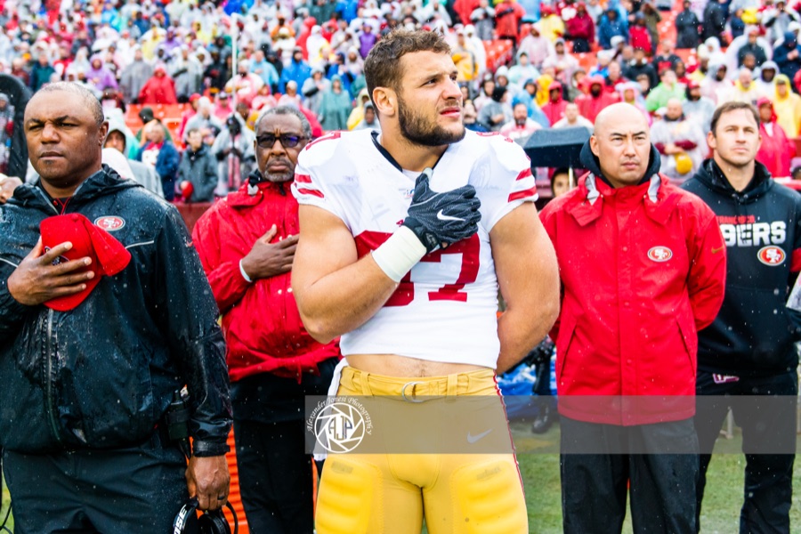 Opponents have reached the 49ers' red zone five times and scored one touchdown