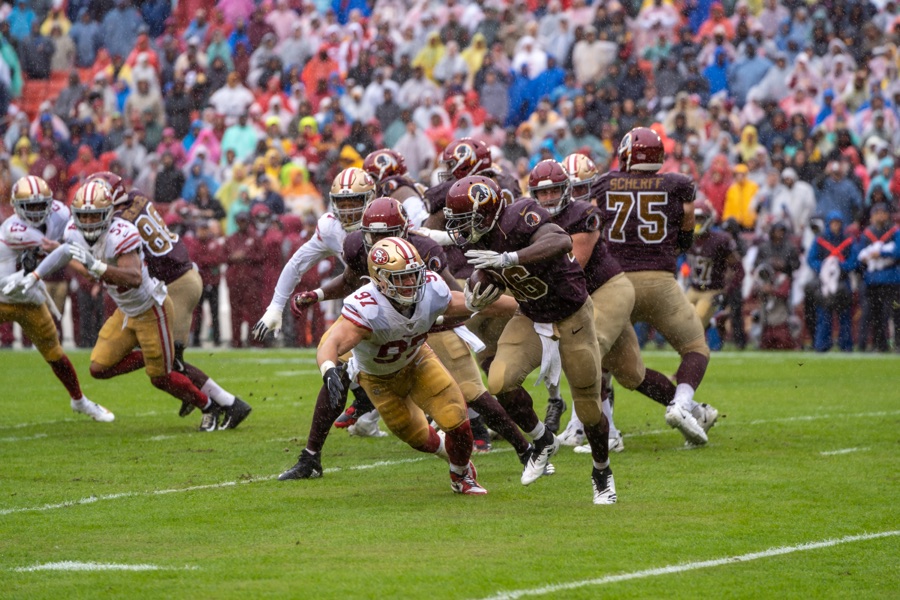 Opponents have reached the 49ers' red zone five times and scored one touchdown
